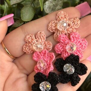 Flower Crochet Earrings
